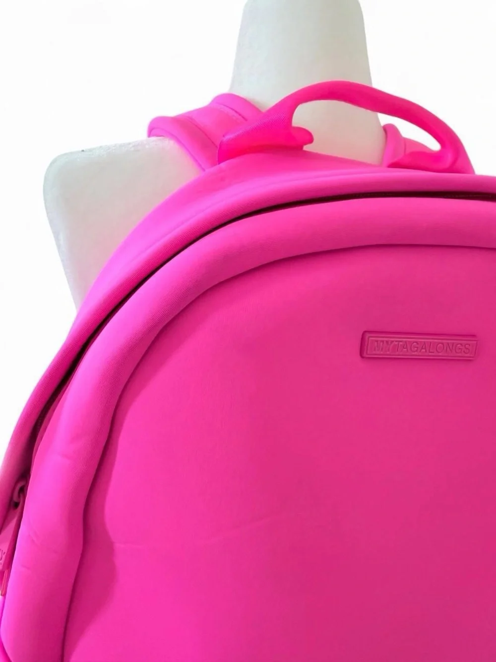 Bright Pink Women's Neoprene Backpack - Modern Everyday Pack